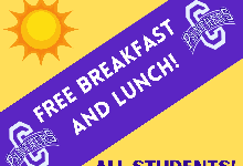 free breakfast and lunch words