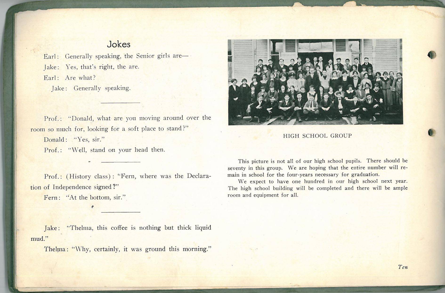 1925 Chesapeake High School Review Yearbook