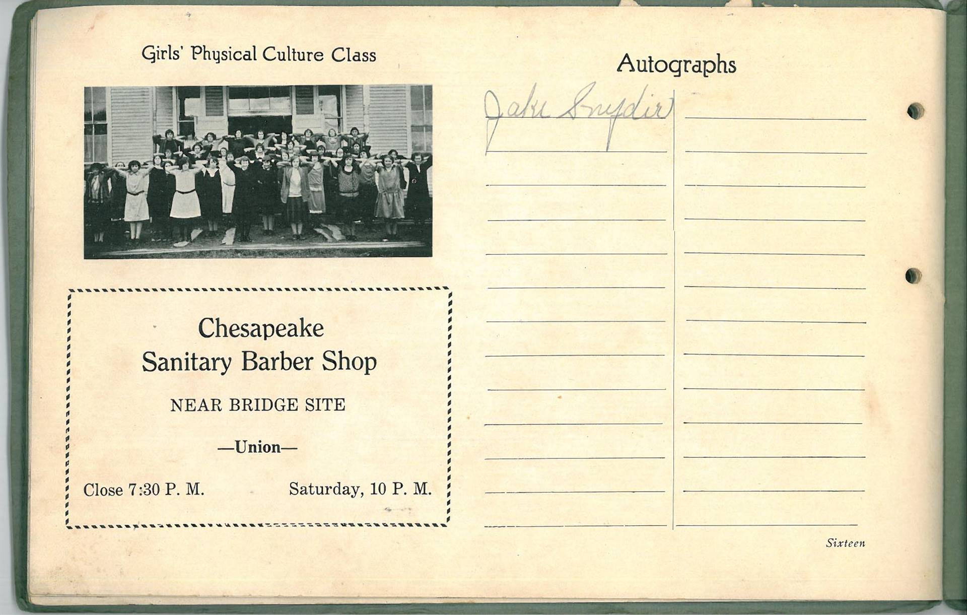 1925 Chesapeake High School Review Yearbook