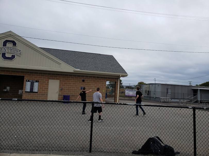 Students Playing Handball