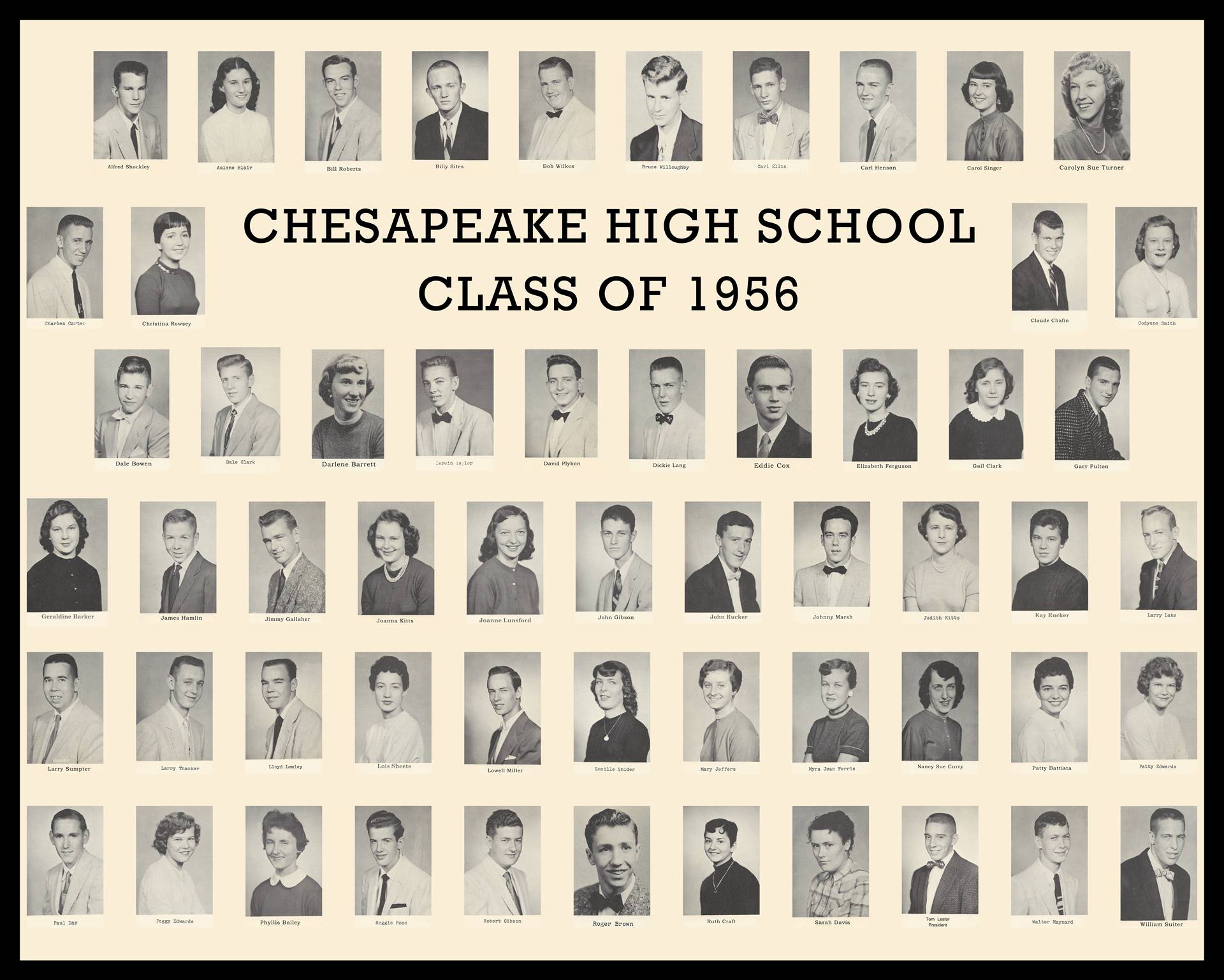 1956 Senior Composite Board