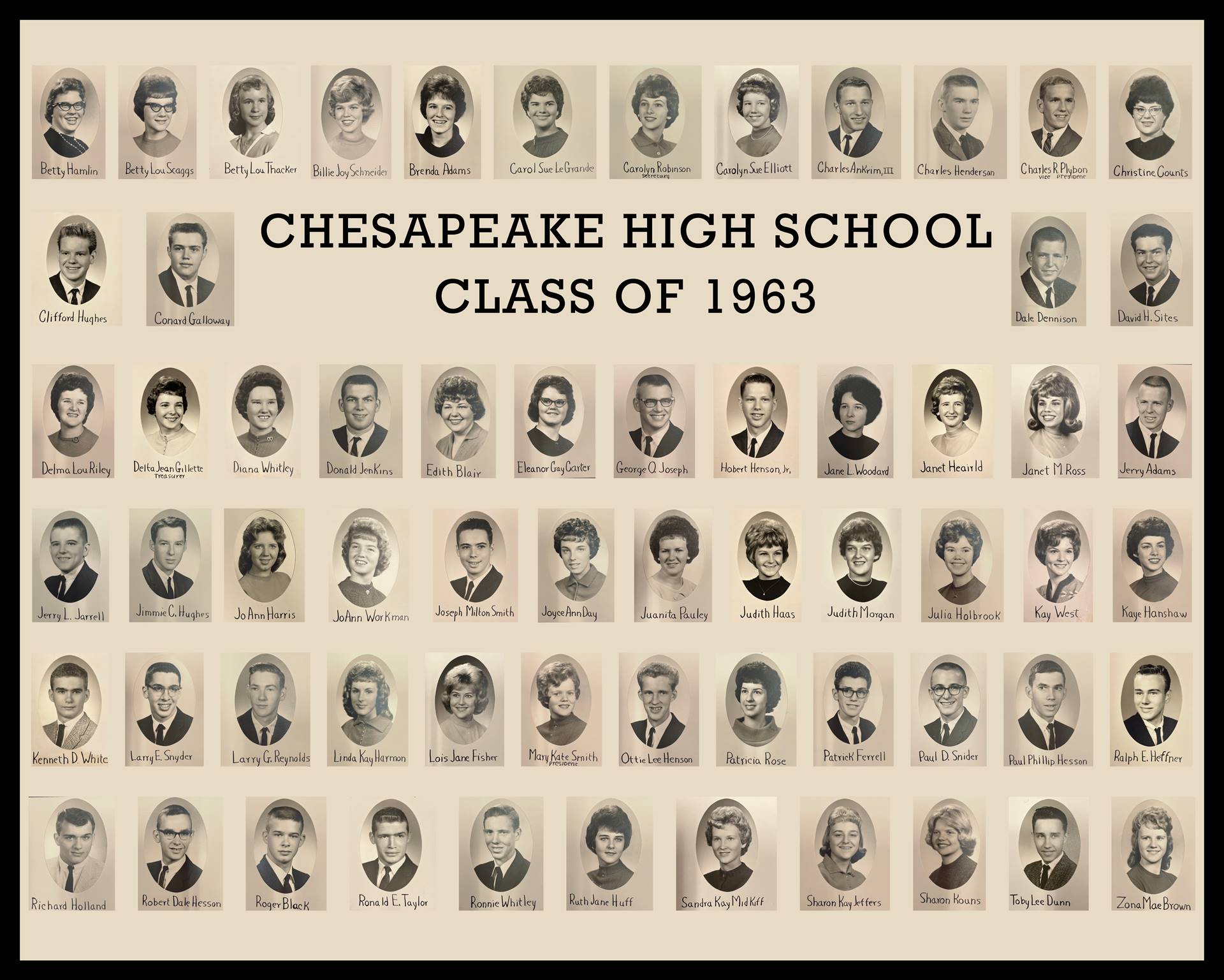 1963 Senior Composite Board